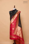 Maroon Handwoven Banarasi Tussar Suit Piece