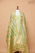 Pista Green Handwoven Banarasi Chiniya Silk Suit Piece