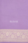 Lilac Handwoven Banarasi Georgette Saree