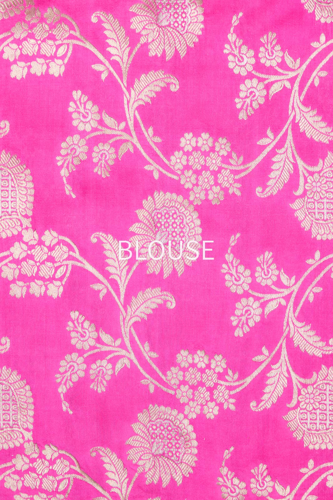 Orange Rani Pink Banarasi Organza Leheriya Saree