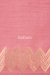 Onion Pink Handwoven Banarasi Chiniya Silk Suit Piece