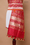 Red Handwoven Banarasi Silk Dupatta