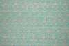 Turquoise Blue Handwoven Banarasi Brocade Fabric