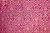 Pink Dual Tone Handwoven Banarasi Brocade Fabric