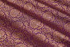 Purple Handwoven Banarasi Brocade Fabric