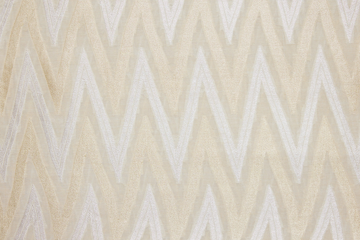 Beige Handwoven Banarasi Moonga Silk Fabric