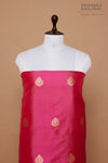 Pink Dual Tone Handwoven Banarasi Silk Suit Piece