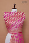 Shaded Pink Handwoven Banarasi Georgette Dupatta
