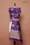 Purple Handwoven Banarasi Silk Dupatta