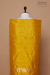 Mustard Yellow Handwoven Banarasi Silk Suit Piece