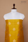 Mustard Yellow Handwoven Banarasi Silk Suit Piece