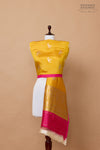 Yellow Handwoven Banarasi Silk Dupatta