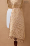 Beige Handwoven Banarasi Tissue Silk Dupatta