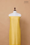 Yellow Handwoven Banarasi Moonga Silk Suit Piece