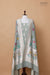 Grey Handwoven Banarasi Moonga Silk Suit Piece