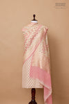 Blush Pink Handwoven Banarasi Georgette Suit Piece