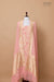 Peach Pink Handwoven Banarasi Georgette Suit Piece