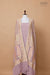 Lavender Handwoven Banarasi Georgette Suit Piece