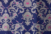 Navy Blue Handwoven Banarasi Silk Fabric