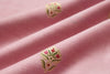 Pink Handwoven Banarasi Tussar Silk Fabric