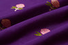 Purple Handwoven Banarasi Chiniya Silk Fabric