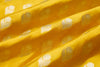 Yellow Handwoven Banarasi Silk Fabric