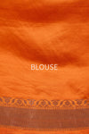 Orange Handwoven Banarasi Kadhua Silk Saree