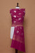 Fuchsia Pink Handwoven Banarasi Moonga Silk Dupatta