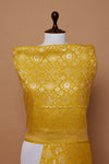 Yellow Handwoven Banarasi Moonga Silk Dupatta