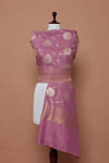 Onion Pink Handwoven Banarasi Moonga Silk Dupatta