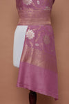 Onion Pink Handwoven Banarasi Moonga Silk Dupatta