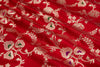 Red Handwoven Banarasi Silk Fabric