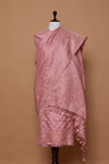 Baby Pink Handwoven Banarasi Silk Suit Piece