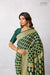 Bottle Green Banarasi Georgette Bandhani Saree