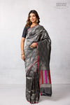 Black Handwoven Banarasi Silk Saree