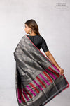 Black Handwoven Banarasi Silk Saree