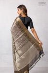 Black Handwoven Banarasi Silk Saree