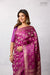 Magenta Purple Handwoven Banarasi Kadhua Silk Saree