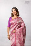 Magenta Pink Handwoven Banarasi Silk Saree