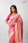 Fuchsia Pink Handwoven Banarasi Silk Saree