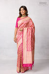 Fuchsia Pink Handwoven Banarasi Silk Saree