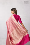 Fuchsia Pink Handwoven Banarasi Silk Saree