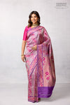 Purple Handwoven Banarasi Silk Saree