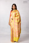 Yellow Handwoven Banarasi Silk Saree