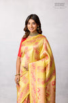 Yellow Handwoven Banarasi Silk Saree