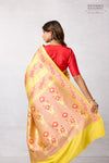 Yellow Handwoven Banarasi Silk Saree