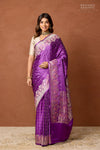 Magenta Pink Handwoven Banarasi Kadhua Silk Saree