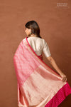 Fuchsia Pink Handwoven Banarasi Silk Saree