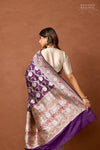 Purple Handwoven Banarasi Silk Saree