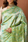 Green Handwoven Banarasi Silk Saree